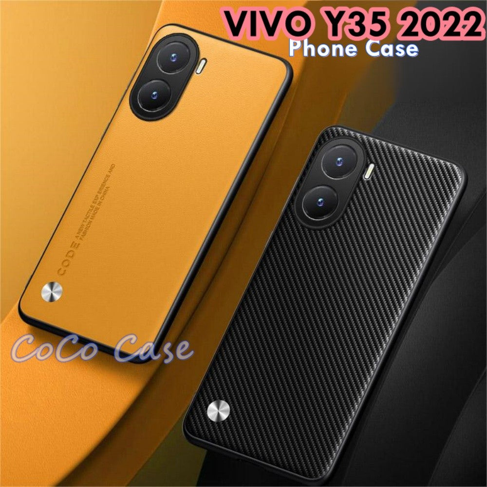 For VIVO Y35 2022 Cover Silicone Professional Full Case Classic Simple Solid Color Phone Case Cover sweatproof