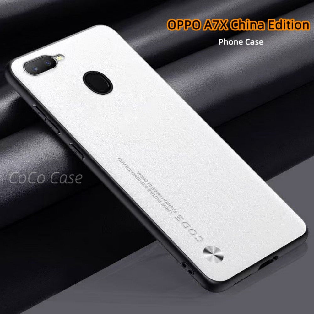 For OPPO A7X China Edition Cover Silicone Professional Full Case Classic Simple Solid Color Phone Case Cover sweatproof