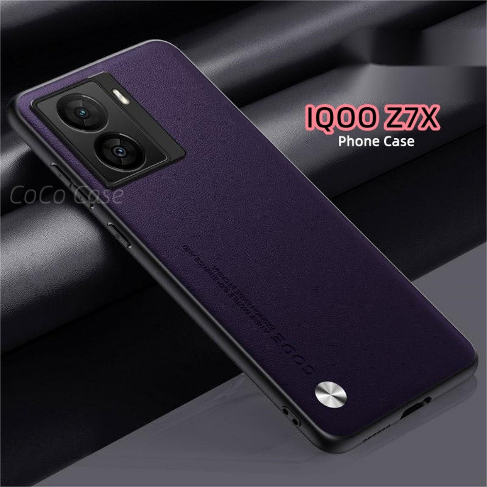 For IQOO Z7X Cover Silicone Professional Full Case Classic Simple Solid Color Phone Case Cover sweatproof