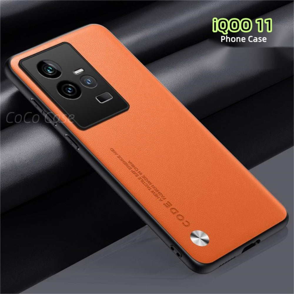 For iQOO 11 Cover Silicone Professional Full Case Classic Simple Solid Color Phone Case Cover sweatproof