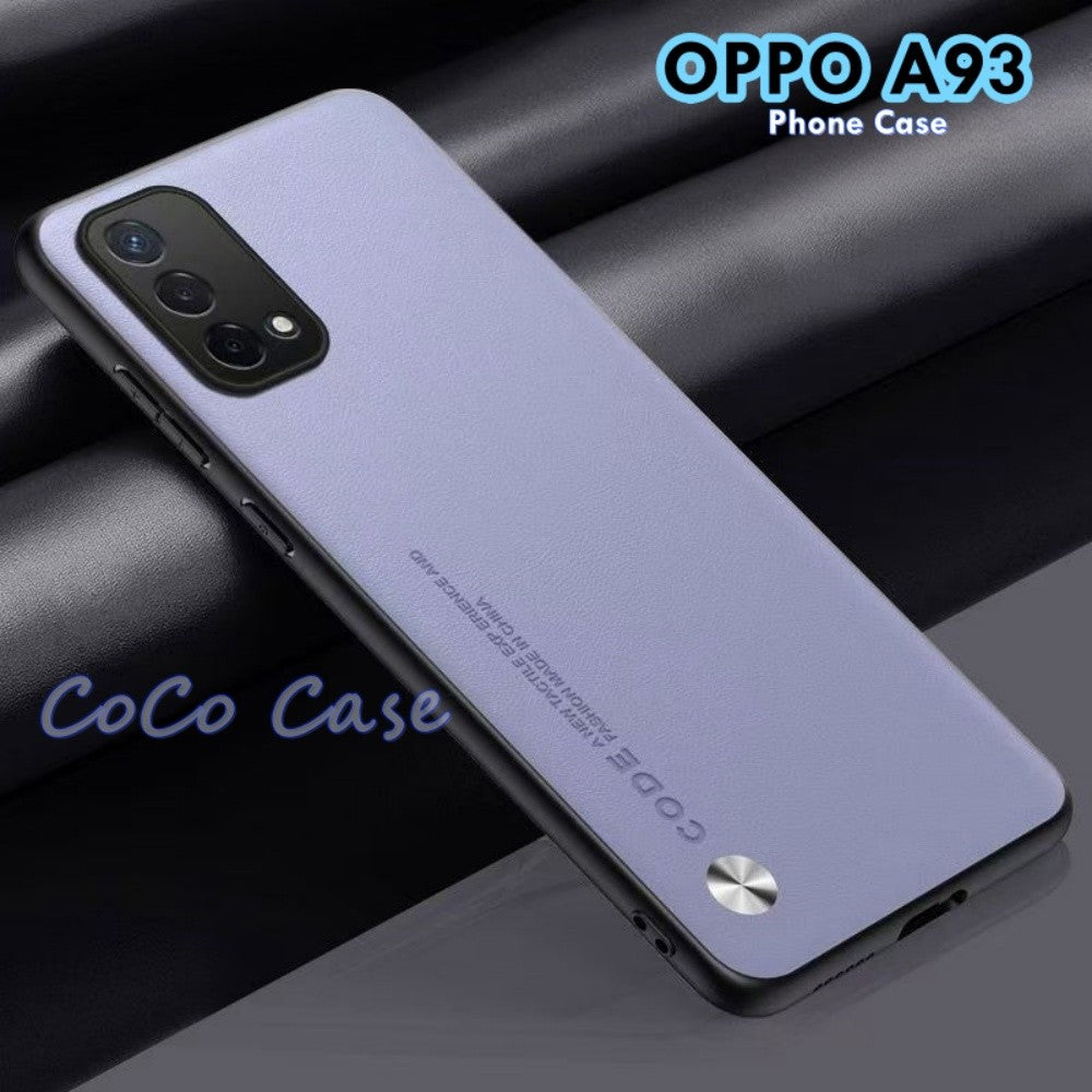 For OPPO A93 Cover Silicone Professional Full Case Classic Simple Solid Color Phone Case Cover sweatproof
