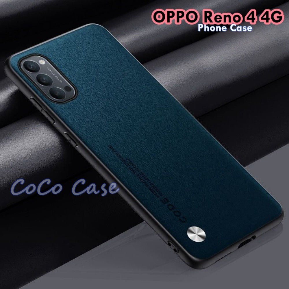 For OPPO Reno 4 4G Cover Silicone Professional Full Case Classic Simple Solid Color Phone Case Cover sweatproof