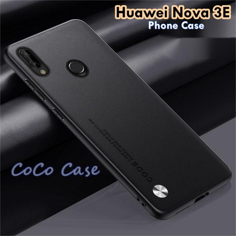 For Huawei Nova 3E Cover Silicone Professional Full Case Classic Simple Solid Color Phone Case Cover sweatproof