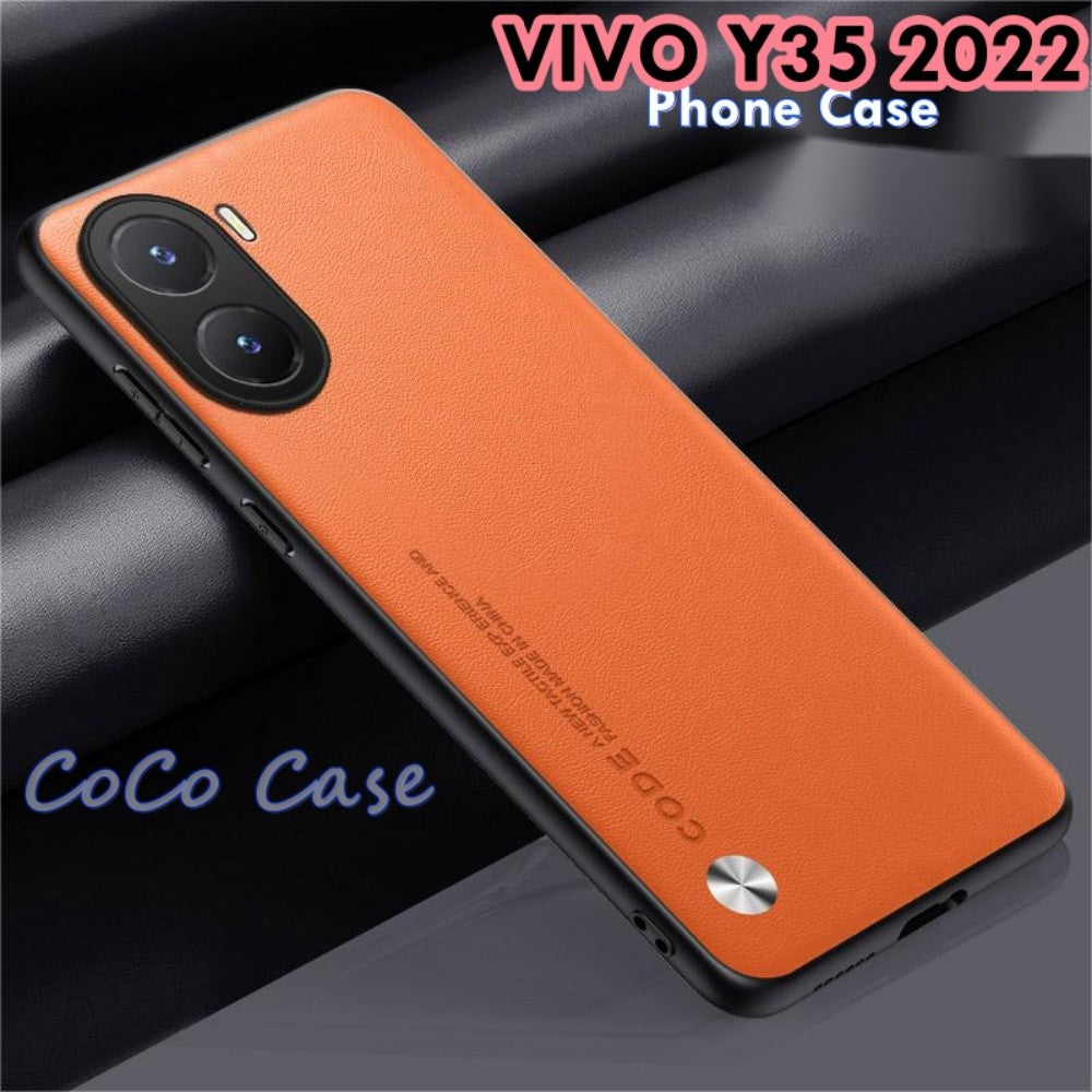 For VIVO Y35 2022 Cover Silicone Professional Full Case Classic Simple Solid Color Phone Case Cover sweatproof
