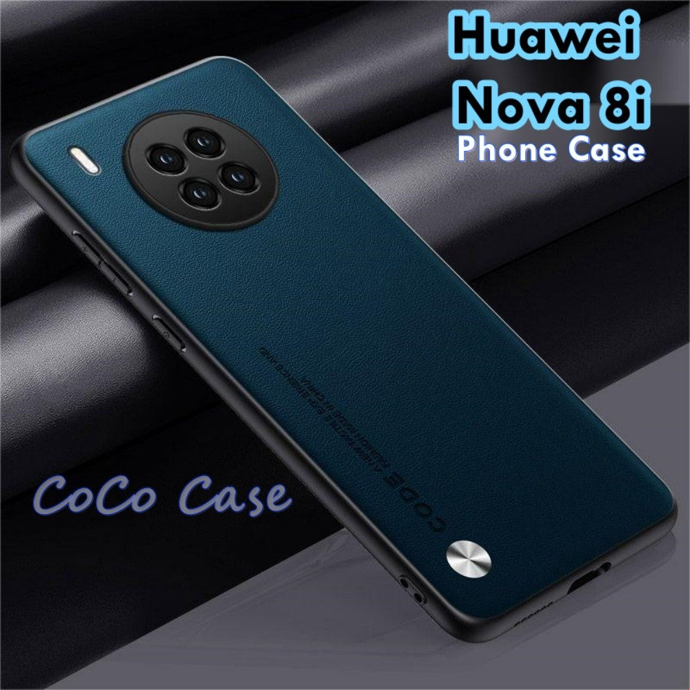 For Huawei Nova 8i Cover Silicone Professional Full Case Classic Simple Solid Color Phone Case Cover sweatproof