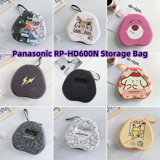 For Panasonic RP-HD600N Headphone Case Cartoon Creative Patterns Headset Earpads Storage Bag Casing Box