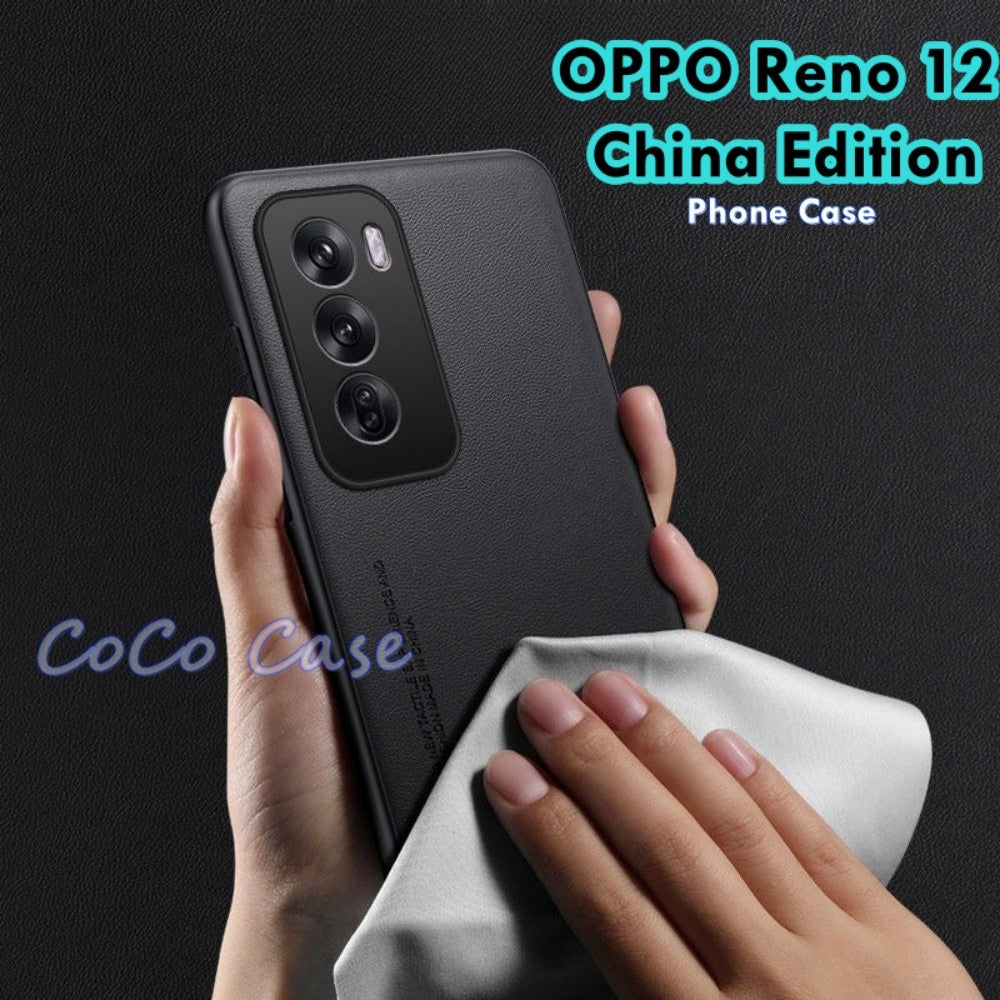 For OPPO Reno 12 China Edition Cover Silicone Professional Full Case Classic Simple Solid Color Phone Case Cover sweatproof