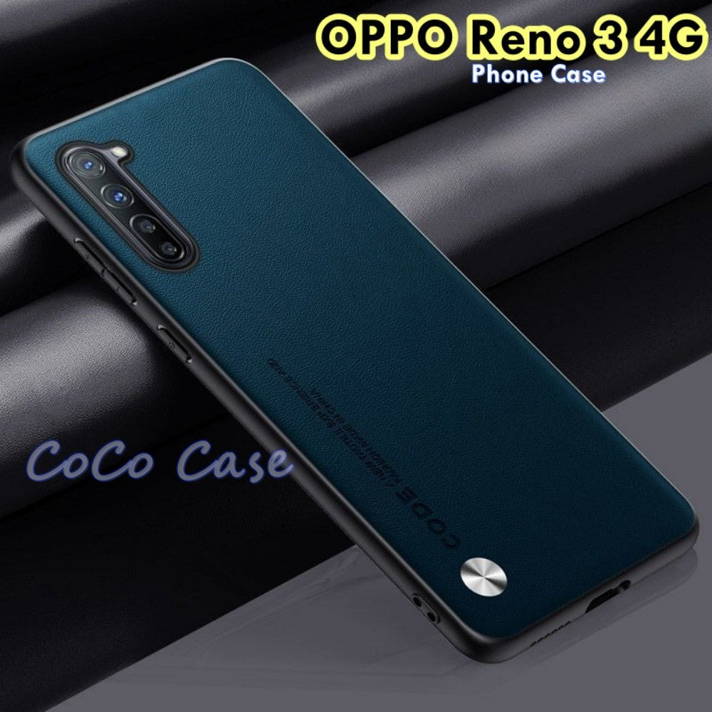 For OPPO Reno 3 4G Cover Silicone Professional Full Case Classic Simple Solid Color Phone Case Cover sweatproof