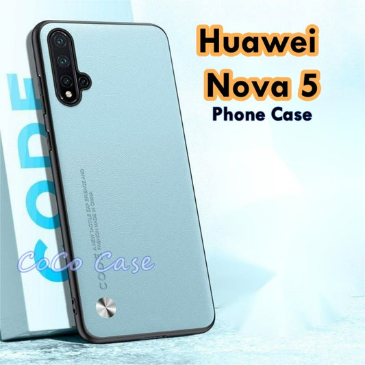 For Huawei Nova 5 Cover Silicone Professional Full Case Classic Simple Solid Color Phone Case Cover sweatproof