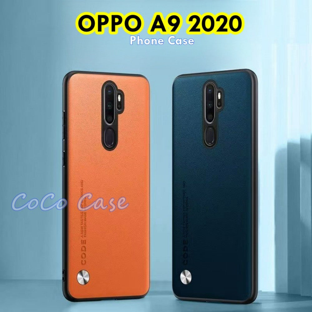 For OPPO A9 2020 Cover Silicone Professional Full Case Classic Simple Solid Color Phone Case Cover sweatproof