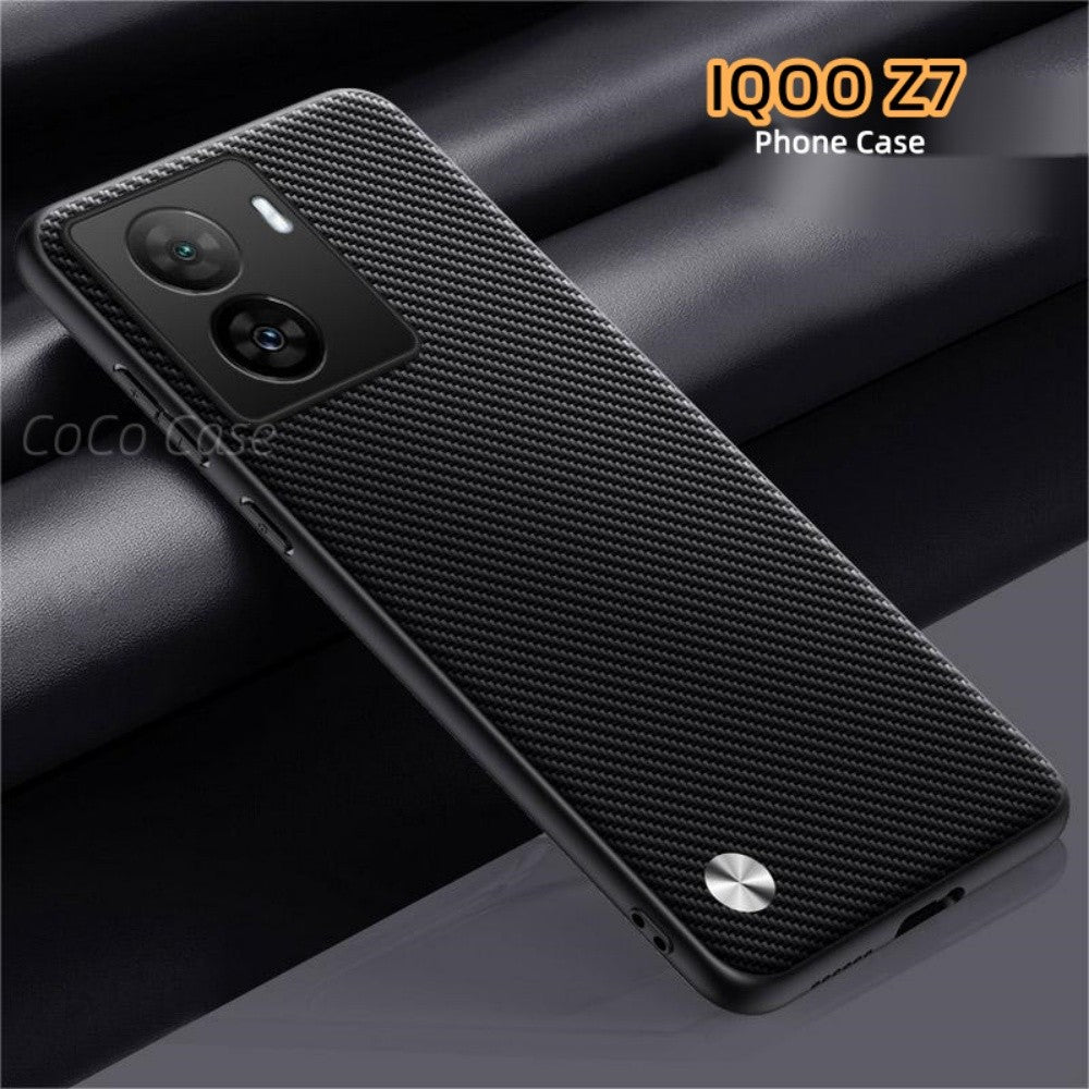 For IQOO Z7 Cover Silicone Professional Full Case Classic Simple Solid Color Phone Case Cover sweatproof