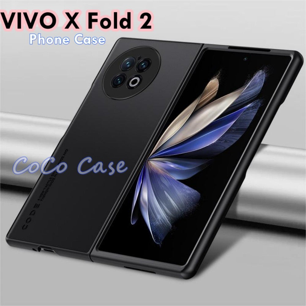 For VIVO X Fold 2 Cover Silicone Professional Full Case Classic Simple Solid Color Phone Case Cover sweatproof
