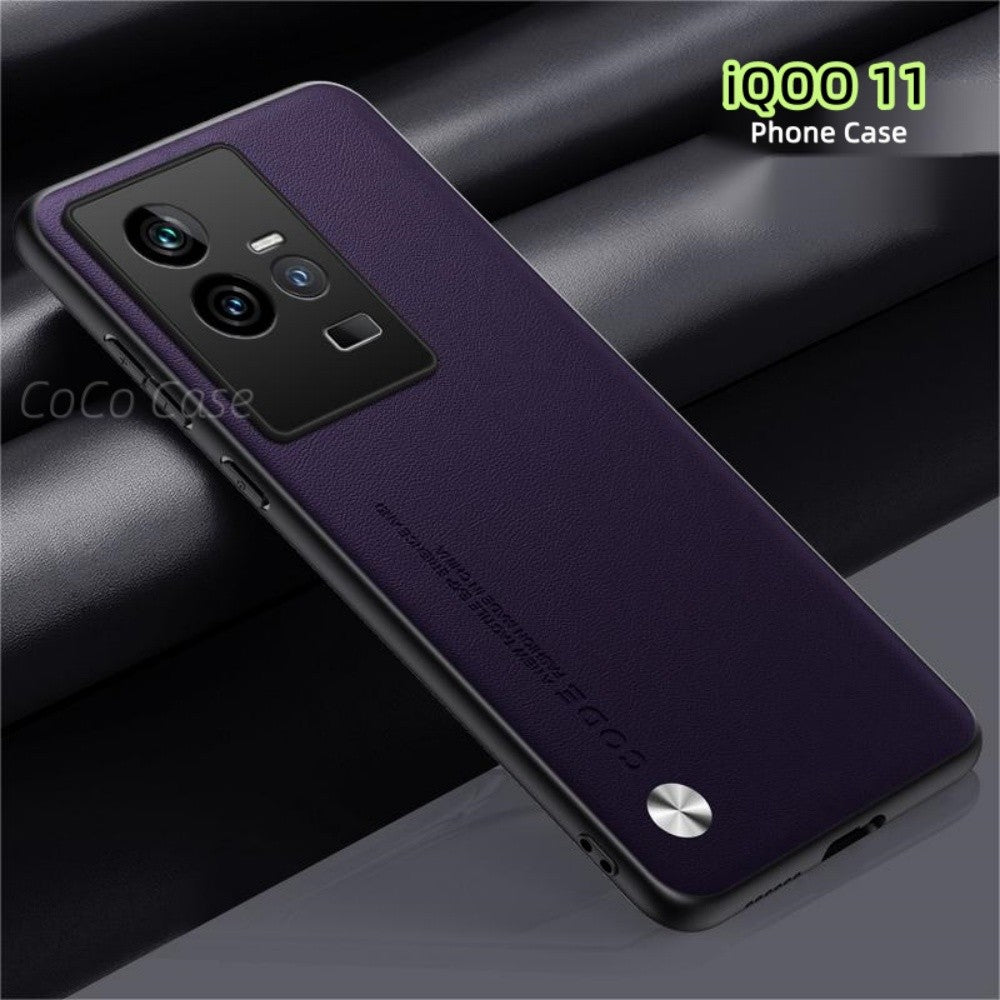 For iQOO 11 Cover Silicone Professional Full Case Classic Simple Solid Color Phone Case Cover sweatproof