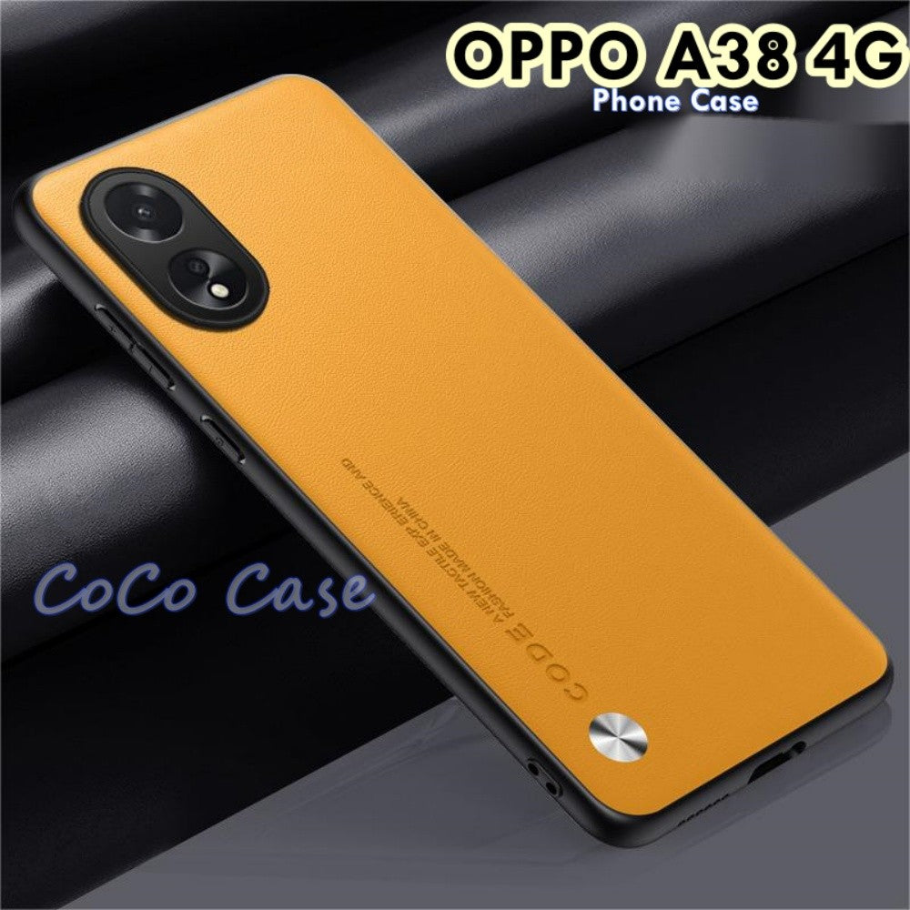For OPPO A38 4G Cover Silicone Professional Full Case Classic Simple Solid Color Phone Case Cover sweatproof