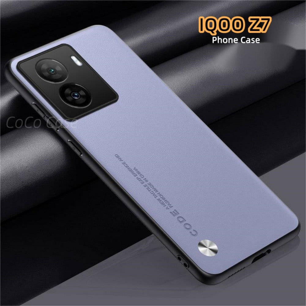For IQOO Z7 Cover Silicone Professional Full Case Classic Simple Solid Color Phone Case Cover sweatproof