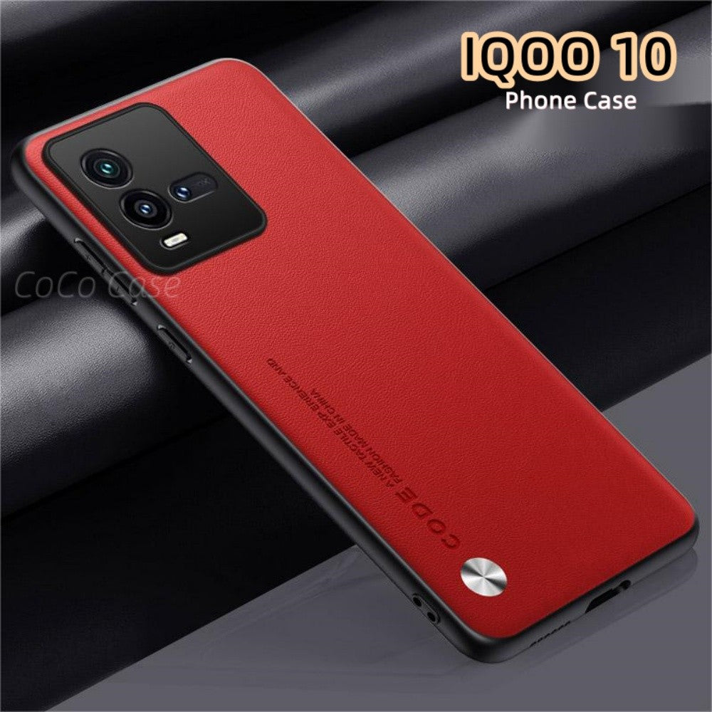 For IQOO 10 Cover Silicone Professional Full Case Classic Simple Solid Color Phone Case Cover sweatproof