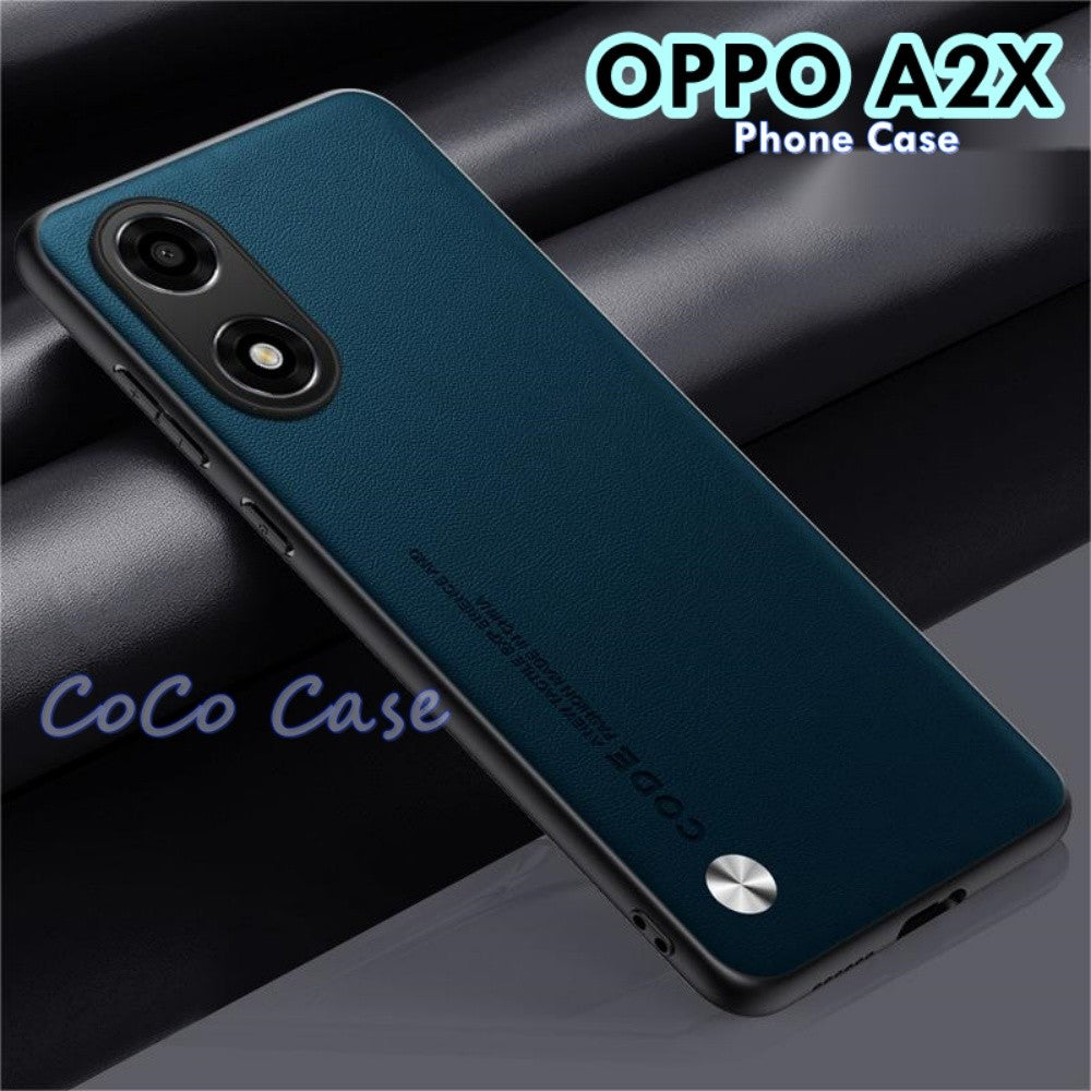 For OPPO A2X Cover Silicone Professional Full Case Classic Simple Solid Color Phone Case Cover sweatproof