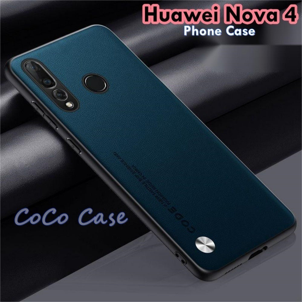 For Huawei Nova 4 Cover Silicone Professional Full Case Classic Simple Solid Color Phone Case Cover sweatproof
