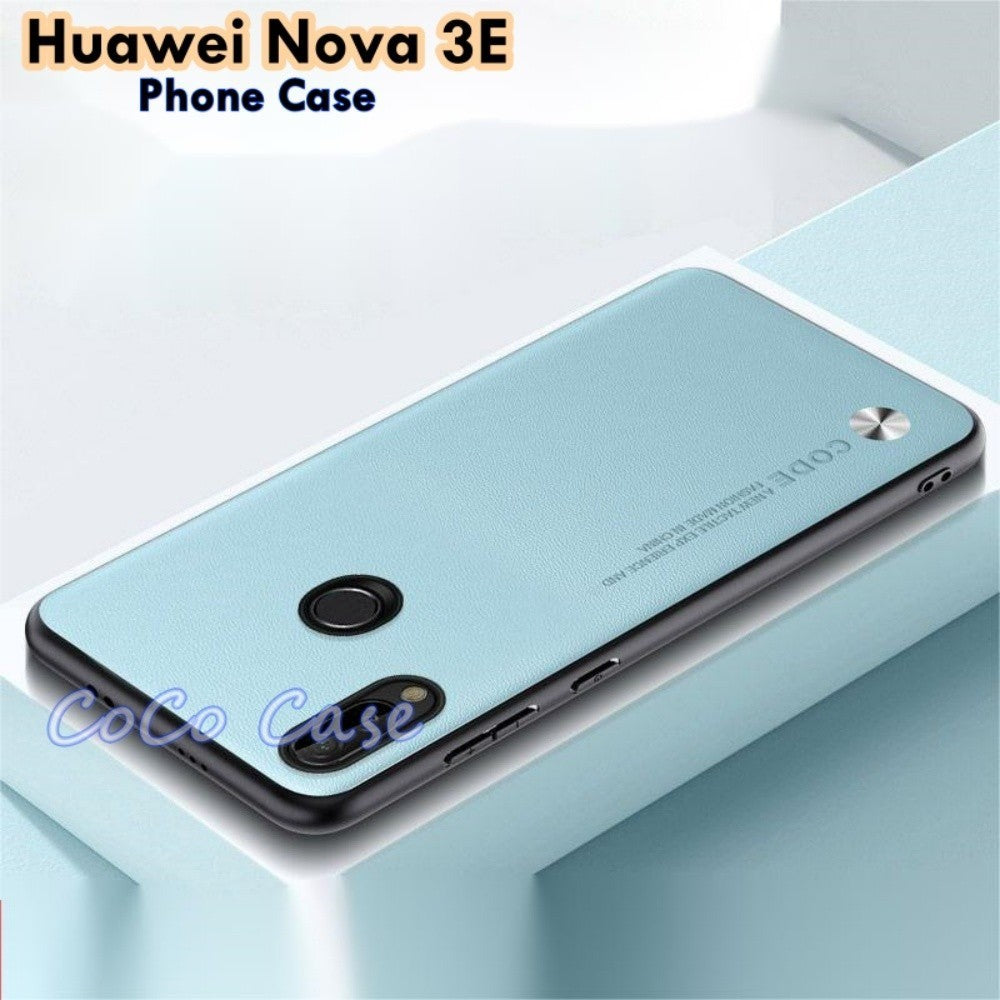 For Huawei Nova 3E Cover Silicone Professional Full Case Classic Simple Solid Color Phone Case Cover sweatproof