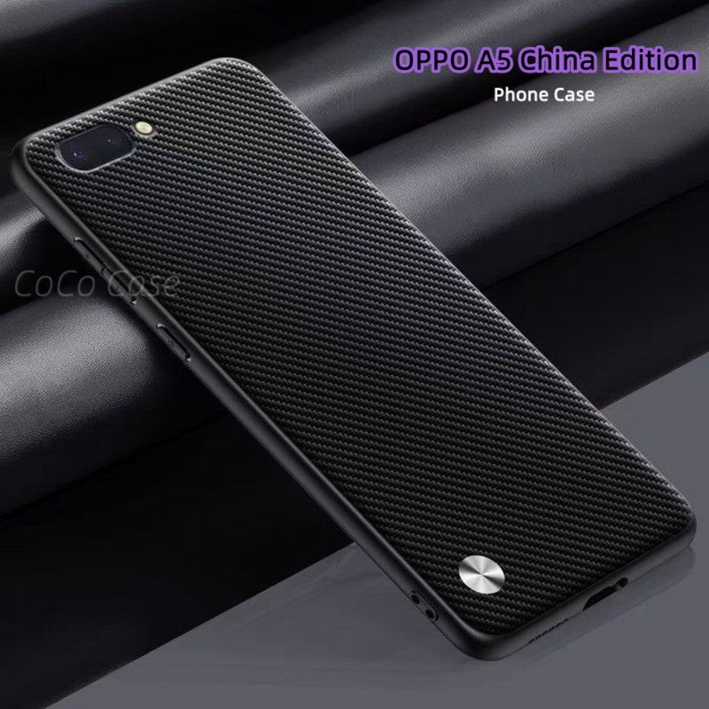 For OPPO A5 China Edition Cover Silicone Professional Full Case Classic Simple Solid Color Phone Case Cover sweatproof