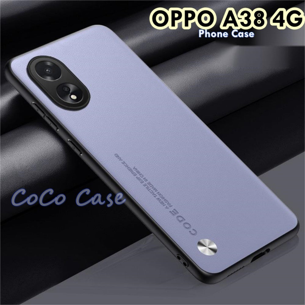 For OPPO A38 4G Cover Silicone Professional Full Case Classic Simple Solid Color Phone Case Cover sweatproof
