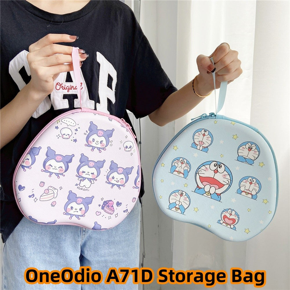 For OneOdio A71D Headphone Case Cartoon Creative Patterns Headset Earpads Storage Bag Casing Box