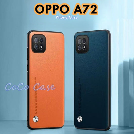 For OPPO A72 Cover Silicone Professional Full Case Classic Simple Solid Color Phone Case Cover sweatproof