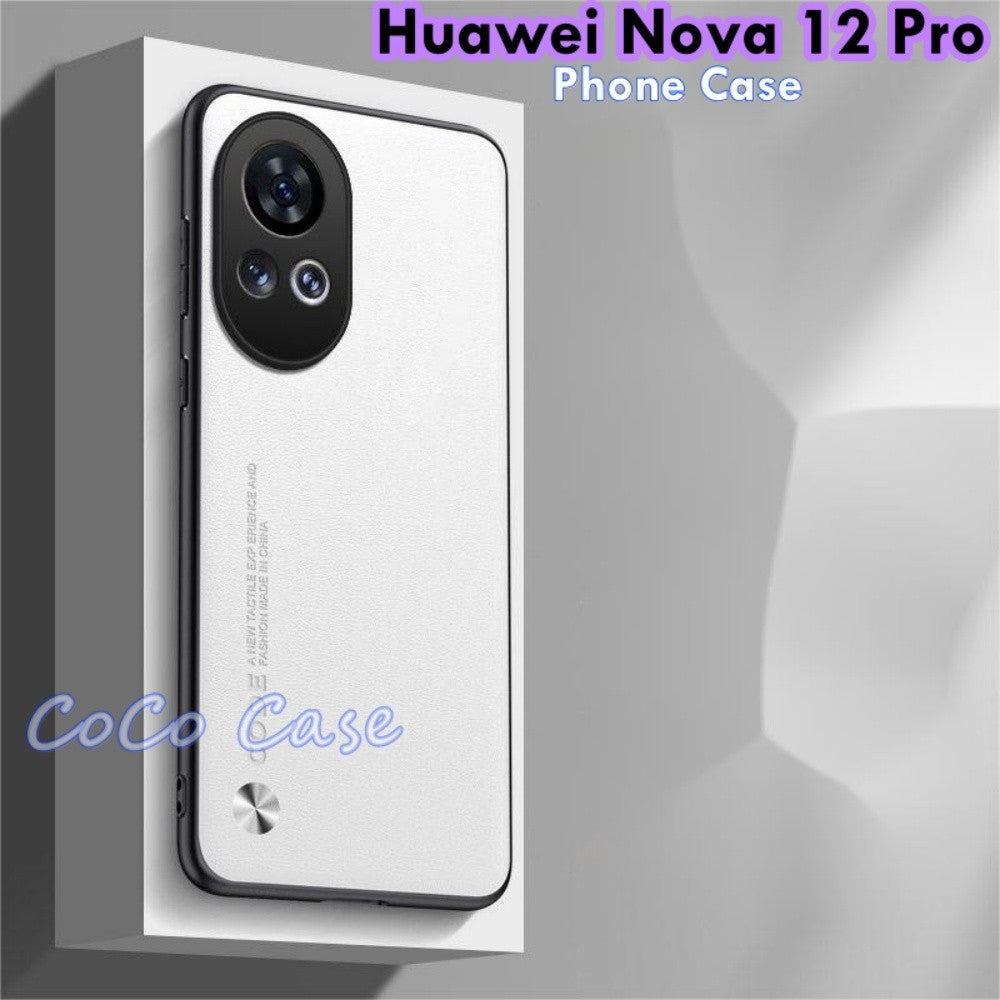For Huawei Nova 12 Pro Cover Silicone Professional Full Case Classic Simple Solid Color Phone Case Cover sweatproof