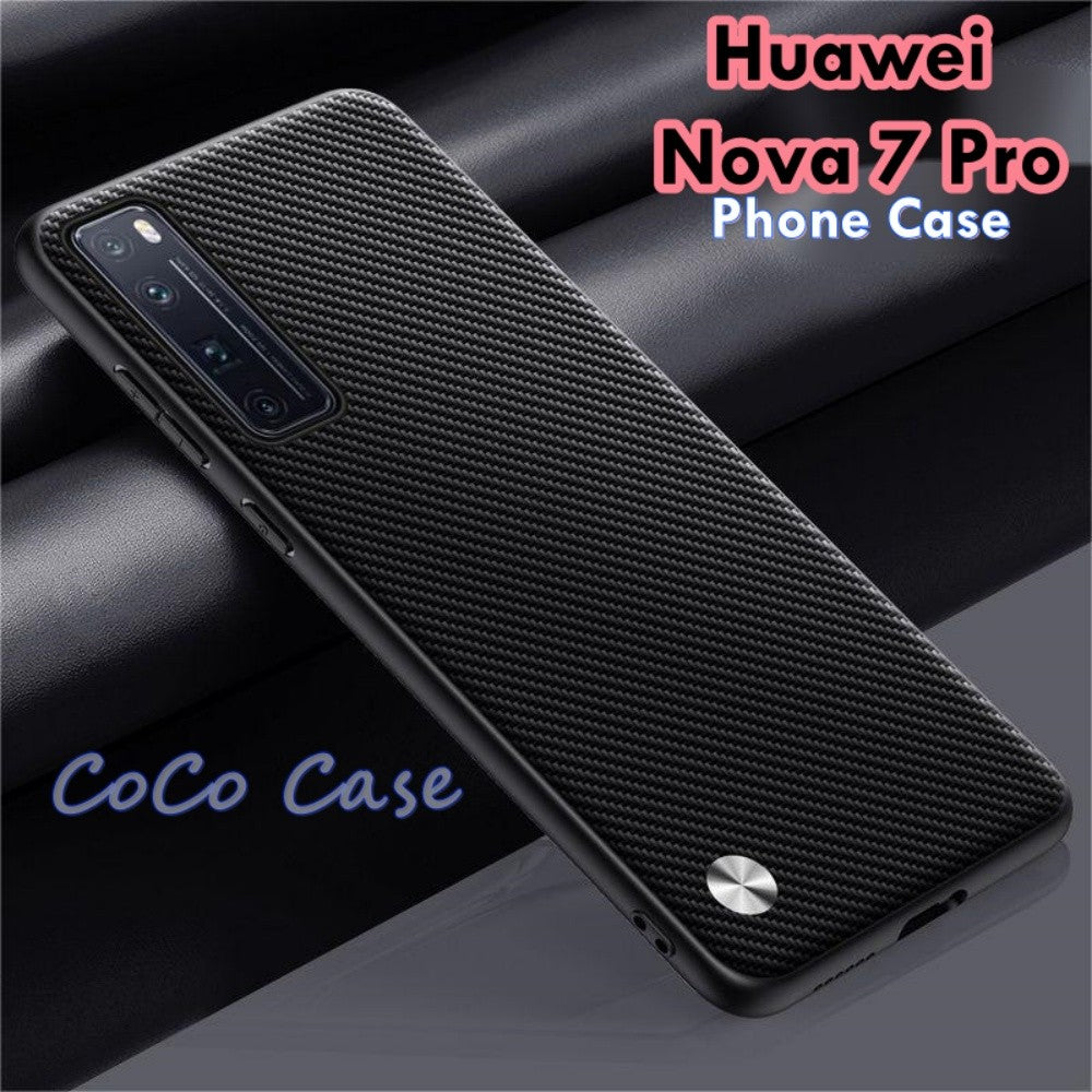 For Huawei Nova 7 Pro Cover Silicone Professional Full Case Classic Simple Solid Color Phone Case Cover sweatproof