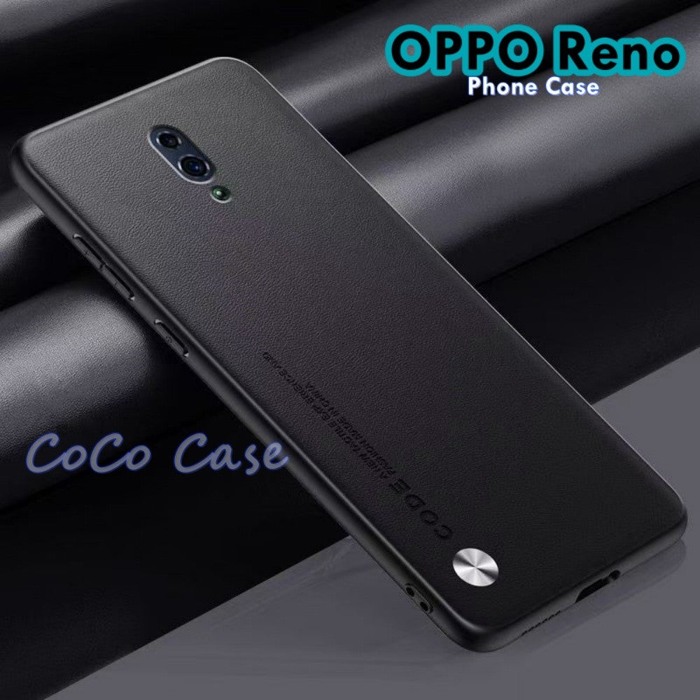For OPPO Reno Cover Silicone Professional Full Case Classic Simple Solid Color Phone Case Cover sweatproof