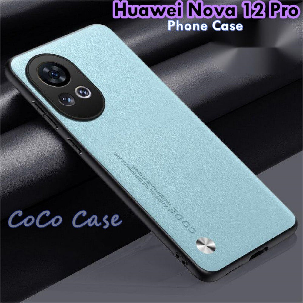 For Huawei Nova 12 Pro Cover Silicone Professional Full Case Classic Simple Solid Color Phone Case Cover sweatproof