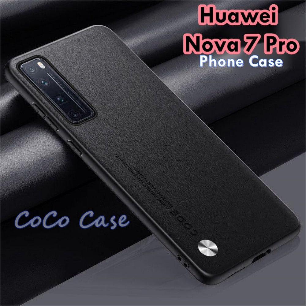 For Huawei Nova 7 Pro Cover Silicone Professional Full Case Classic Simple Solid Color Phone Case Cover sweatproof
