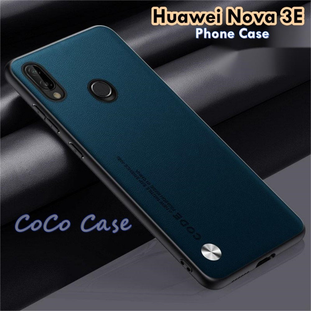 For Huawei Nova 3E Cover Silicone Professional Full Case Classic Simple Solid Color Phone Case Cover sweatproof