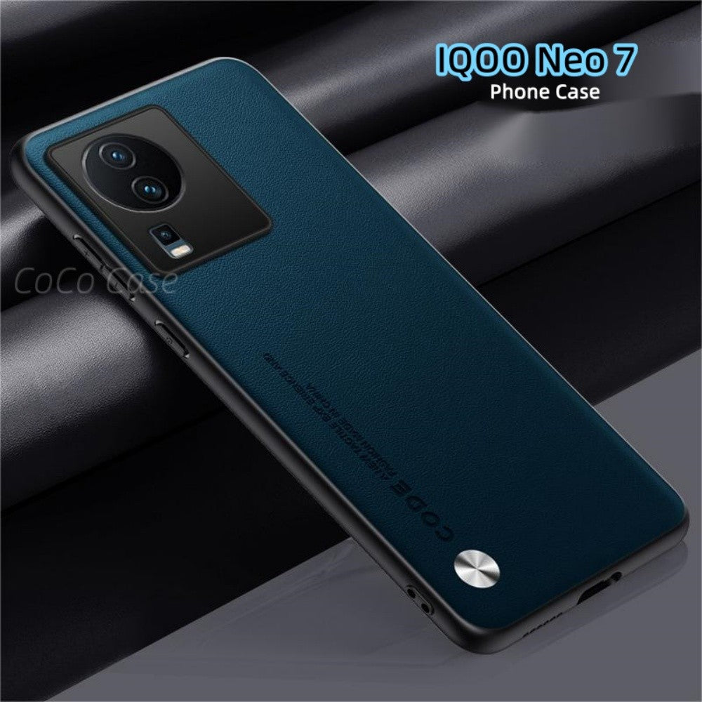 For IQOO Neo 7 Cover Silicone Professional Full Case Classic Simple Solid Color Phone Case Cover sweatproof