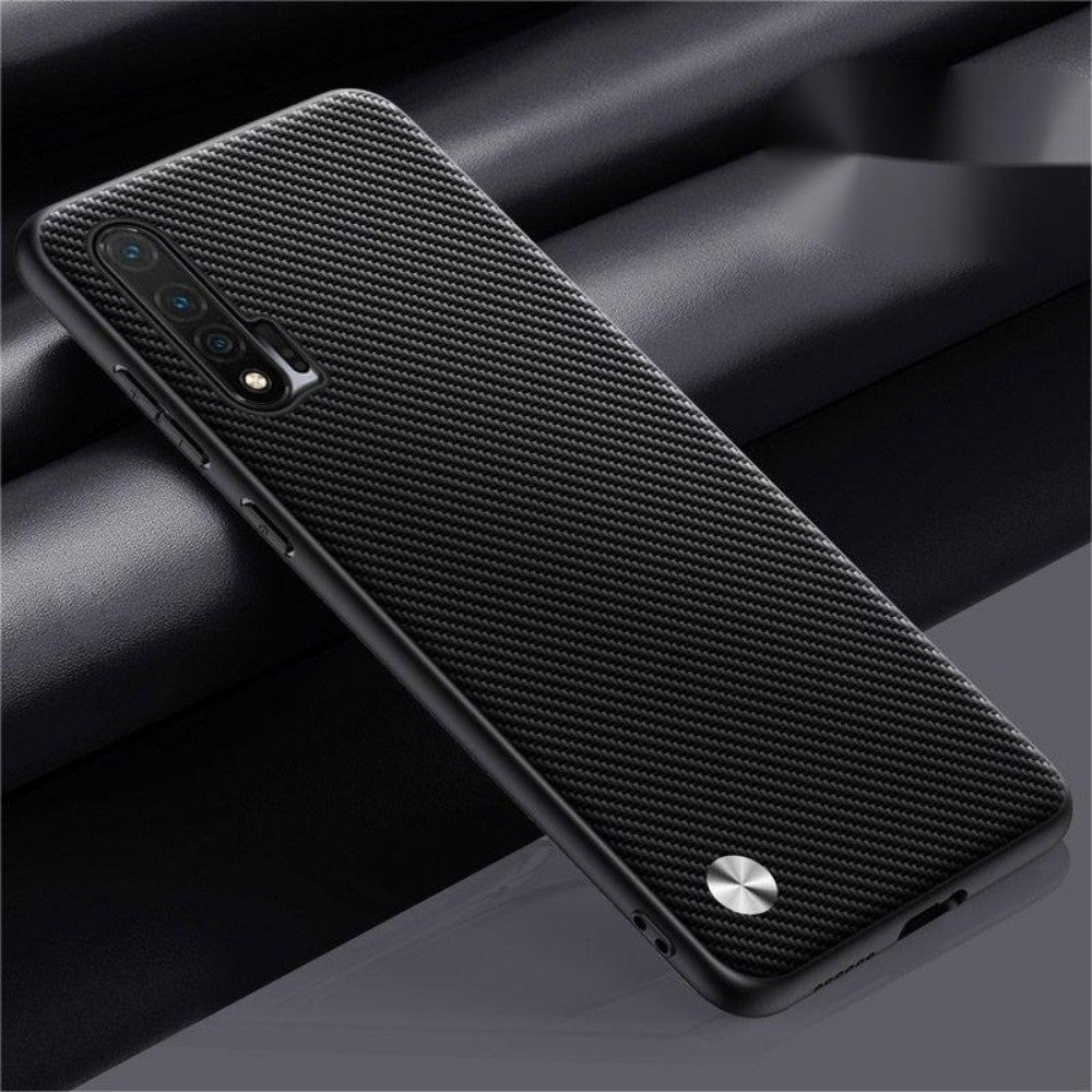 For Huawei Nova 6 4G Cover Silicone Professional Full Case Classic Simple Solid Color Phone Case Cover sweatproof