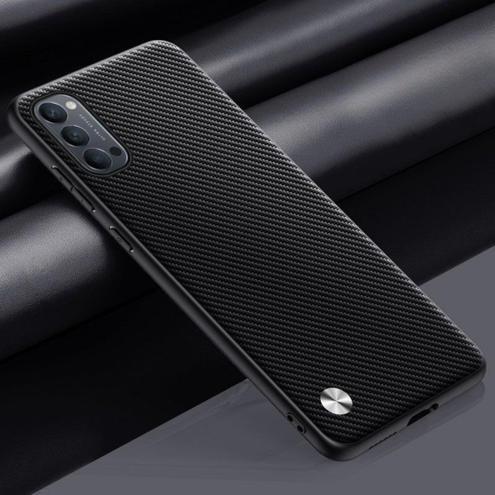 For OPPO Reno 4 4G Cover Silicone Professional Full Case Classic Simple Solid Color Phone Case Cover sweatproof