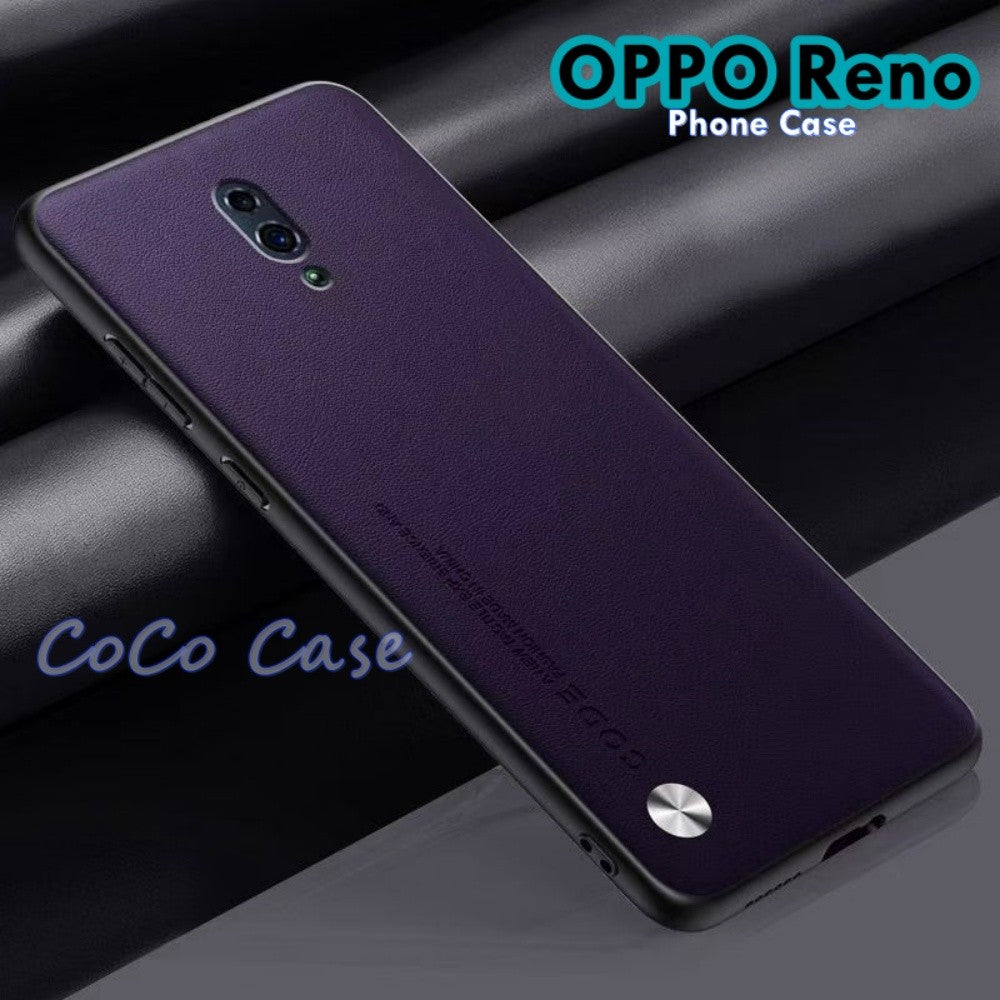 For OPPO Reno Cover Silicone Professional Full Case Classic Simple Solid Color Phone Case Cover sweatproof
