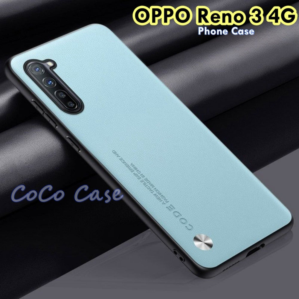 For OPPO Reno 3 4G Cover Silicone Professional Full Case Classic Simple Solid Color Phone Case Cover sweatproof