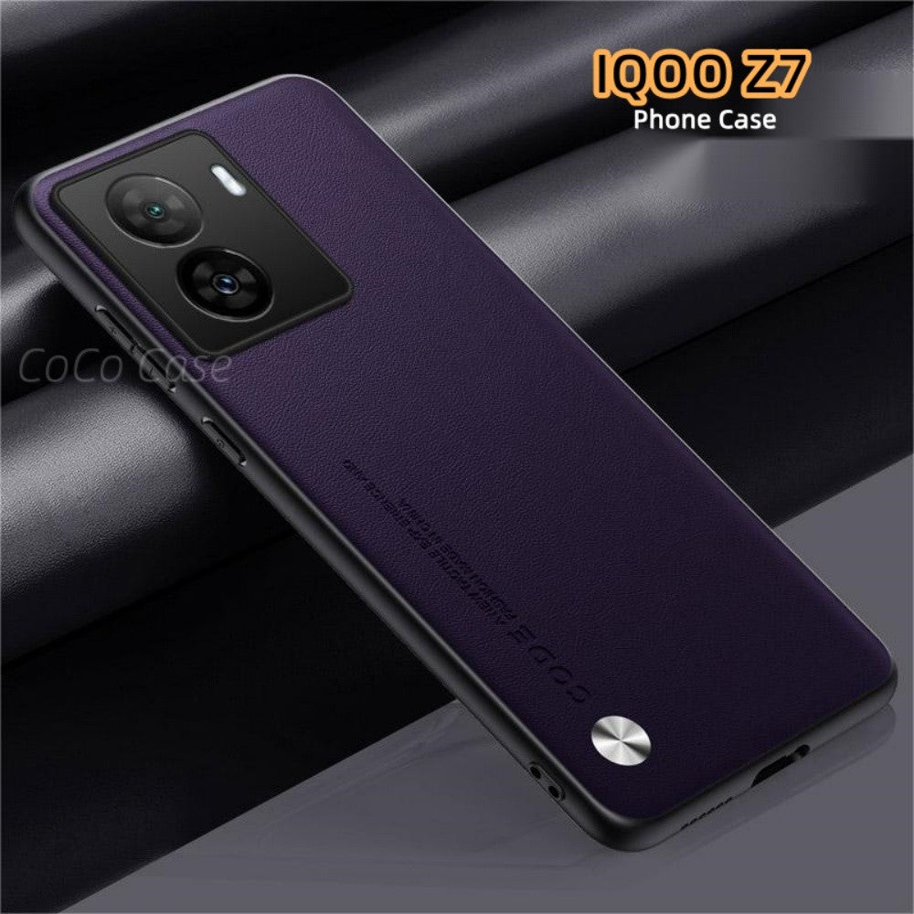 For IQOO Z7 Cover Silicone Professional Full Case Classic Simple Solid Color Phone Case Cover sweatproof