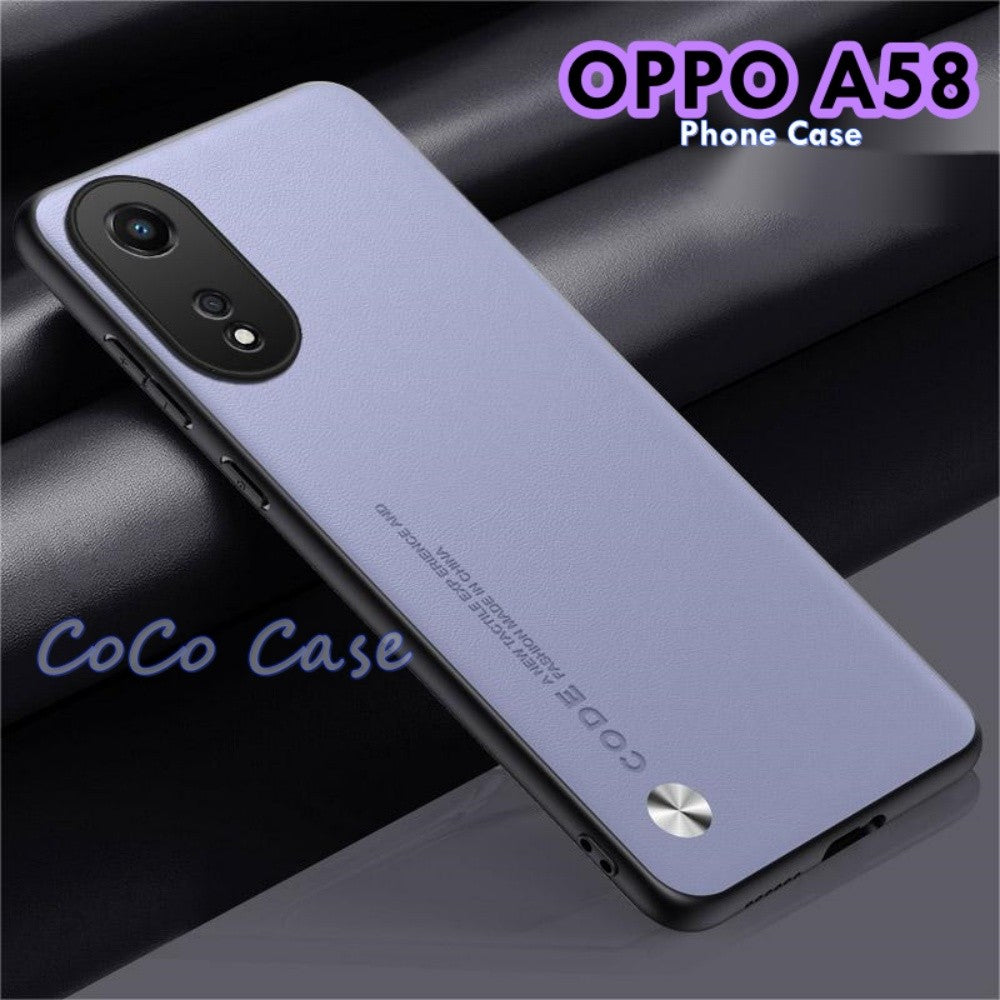 For OPPO A58 Cover Silicone Professional Full Case Classic Simple Solid Color Phone Case Cover sweatproof