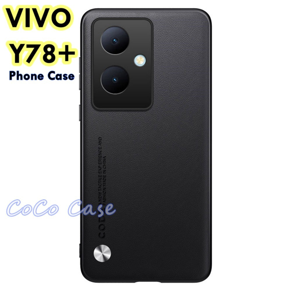 For VIVO Y78+ Cover Silicone Professional Full Case Classic Simple Solid Color Phone Case Cover sweatproof