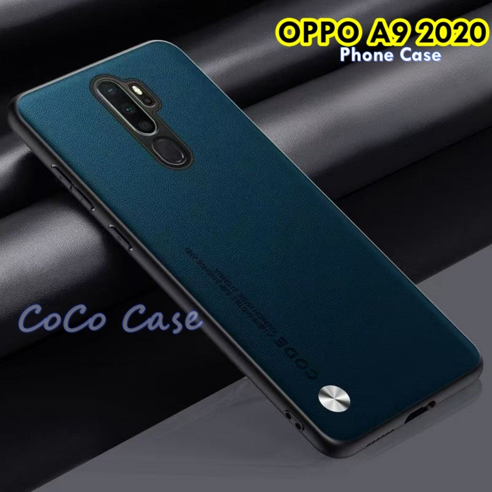 For OPPO A9 2020 Cover Silicone Professional Full Case Classic Simple Solid Color Phone Case Cover sweatproof