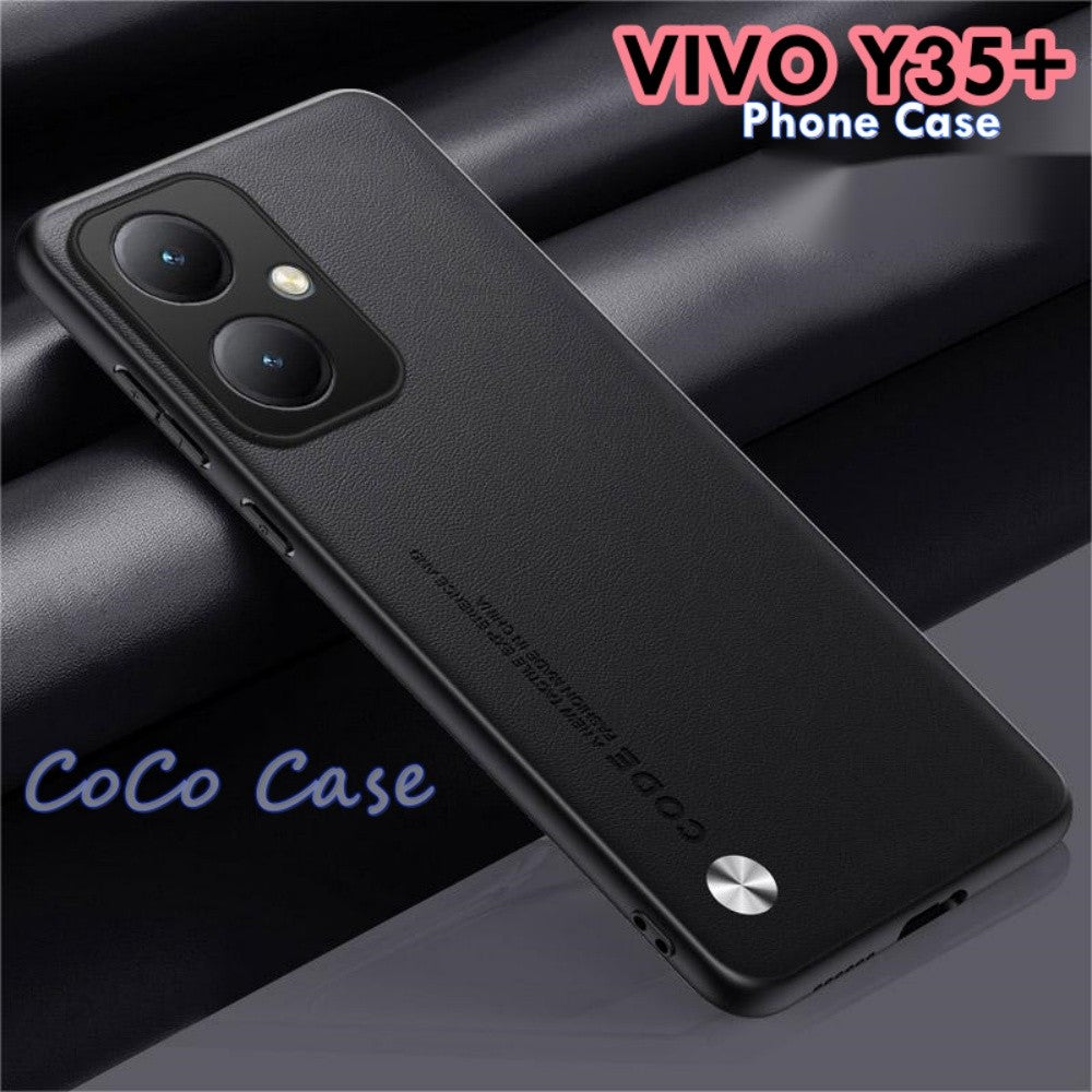 For VIVO Y35+ Cover Silicone Professional Full Case Classic Simple Solid Color Phone Case Cover sweatproof