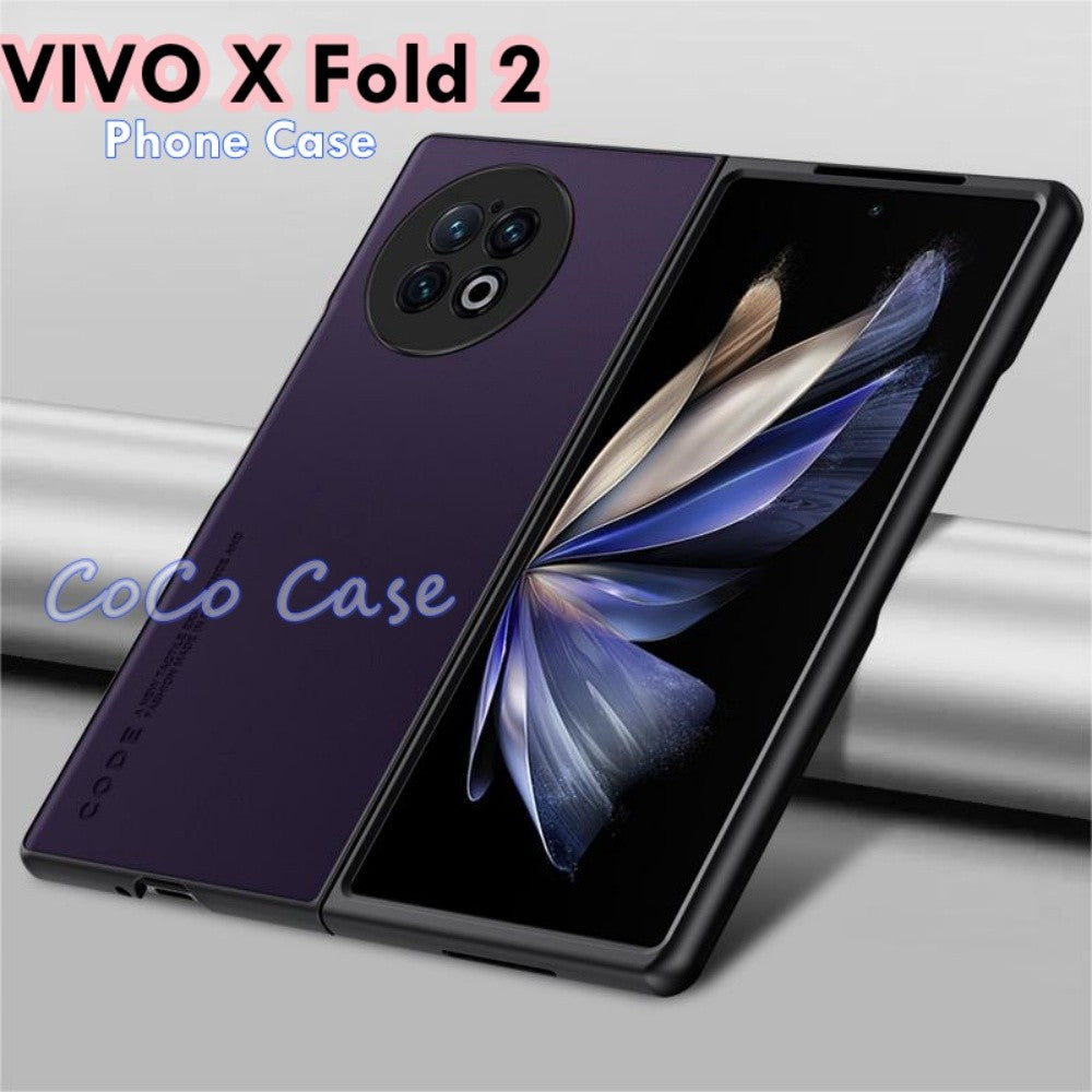 For VIVO X Fold 2 Cover Silicone Professional Full Case Classic Simple Solid Color Phone Case Cover sweatproof