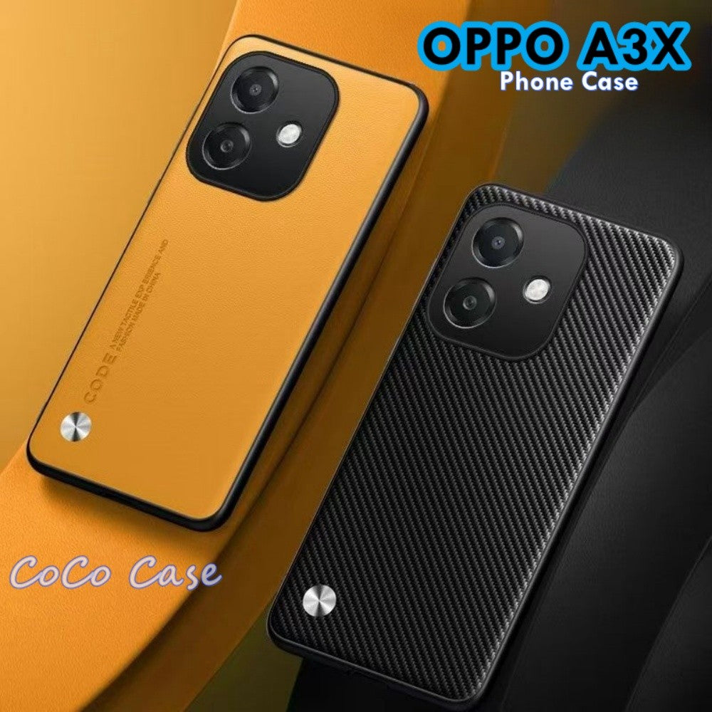 For OPPO A3X Cover Silicone Professional Full Case Classic Simple Solid Color Phone Case Cover sweatproof