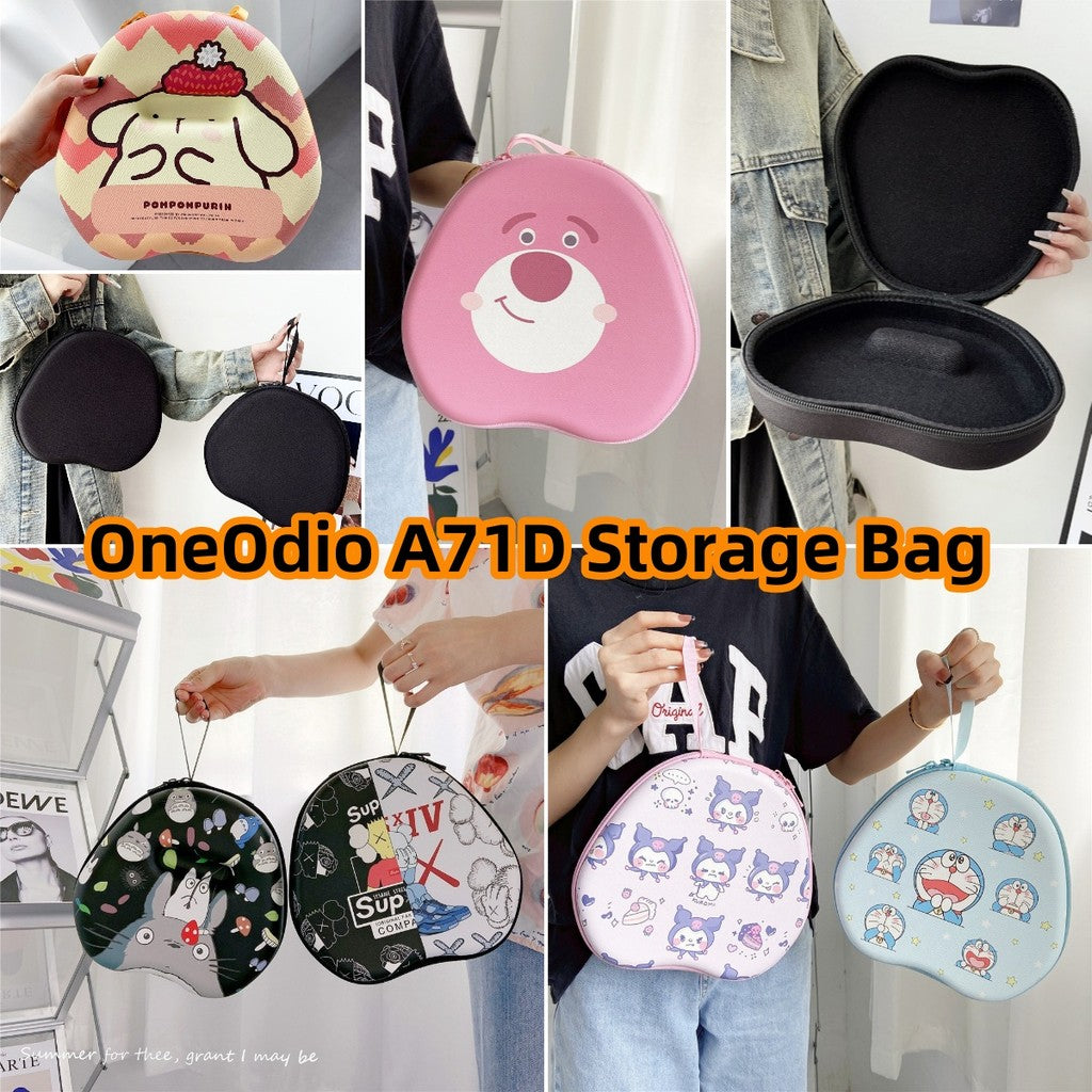 For OneOdio A71D Headphone Case Cartoon Creative Patterns Headset Earpads Storage Bag Casing Box