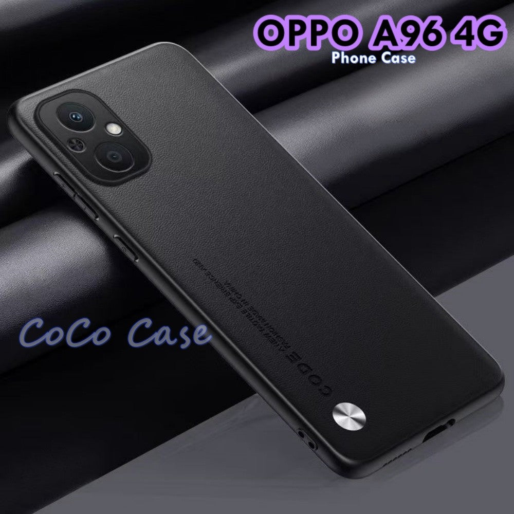 For OPPO A96 4G Cover Silicone Professional Full Case Classic Simple Solid Color Phone Case Cover sweatproof