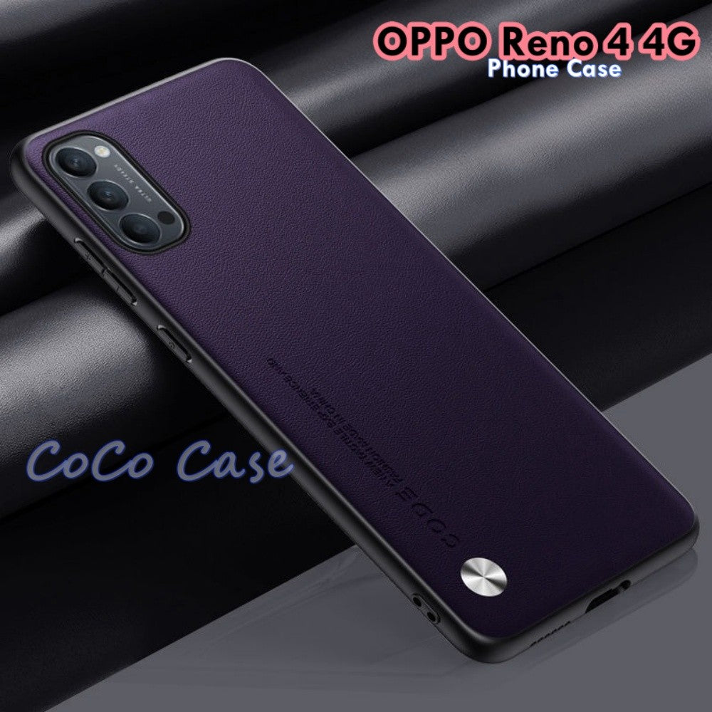 For OPPO Reno 4 4G Cover Silicone Professional Full Case Classic Simple Solid Color Phone Case Cover sweatproof