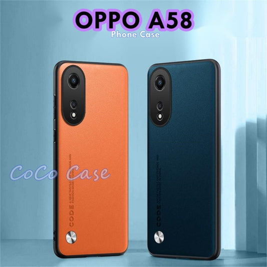 For OPPO A58 Cover Silicone Professional Full Case Classic Simple Solid Color Phone Case Cover sweatproof
