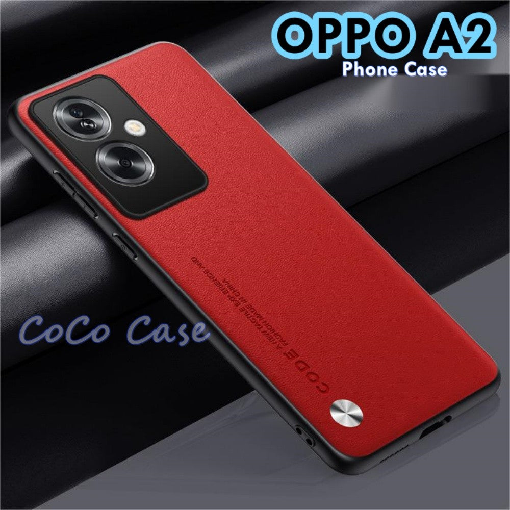 For OPPO A2 Cover Silicone Professional Full Case Classic Simple Solid Color Phone Case Cover sweatproof